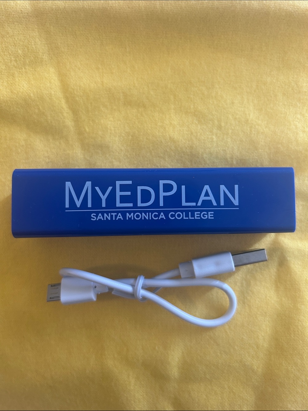 Power Bank MyEdPlan W/Santa Monica College Logo + Includes USB Charging Cable